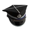 Czapka rogatywka OSP z okuciem, krzyżakiem, dwa galony