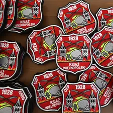 Haftowane naszywki strażackie - personalizowane naszywki na rzep z własnym logo