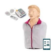 Zestaw – fantom osoby dorosłej Laerdal Little Anne QCPR + defibrylator szkoleniowy Shenzhen XFT-120C+