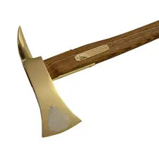 Ozdobny topór strażacki mosiężny z grawerowanym logo PSP