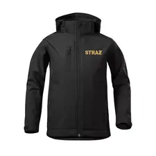 Damska kurtka softshell STRAŻ złota - wodoodporna i oddychająca odzież strażacka