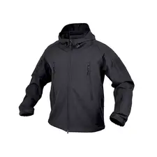 Kurtka softshell Falcon czarny TEXAR - bluza taktyczna dla strażaków i służb ratunkowych