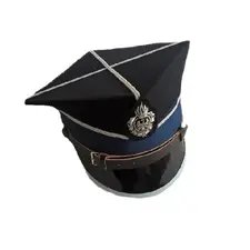 Czapka rogatywka OSP z okuciem, krzyżakiem, galonem