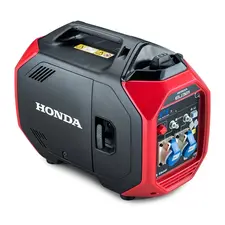 Agregat Honda EU32i – przód, panel sterowania i uchwyt transportowy