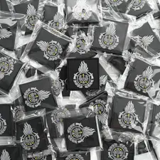 OGNIK naszywka strażacka PVC 5x5 cm z rzepem