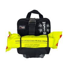 Apteczka samochodowa PTR czarna - wariant podstawowy