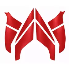 Naklejki odblaskowe 3M do hełmu HEROS TITAN
