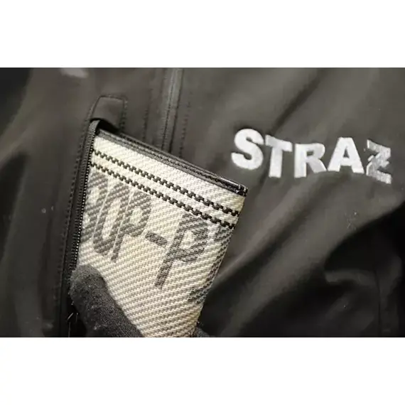 Damska kurtka softshell STRAŻ srebrna - wodoodporna i oddychająca odzież strażacka