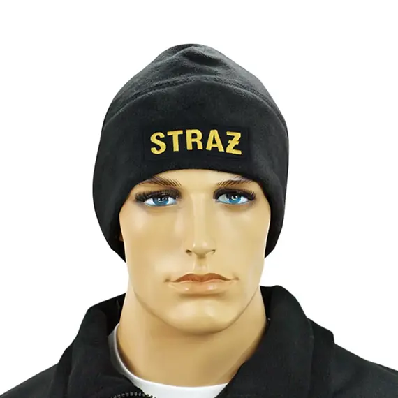 Czapka zimowa strażacka - złota STRAŻ