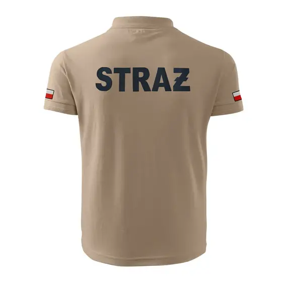 Koszulka strażacka polo OSP piaskowaKoszulka strażacka polo OSP piaskowa