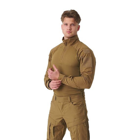 Bluza strażacka piaskowa MCDU Combat Shirt - NyCo Ripstop - Coyote Helikon