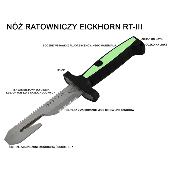 Nóż ratowniczy EICKHORN RT - III