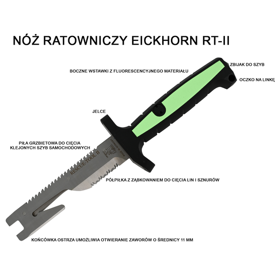 nóż ratowniczy EICKHORN RT II