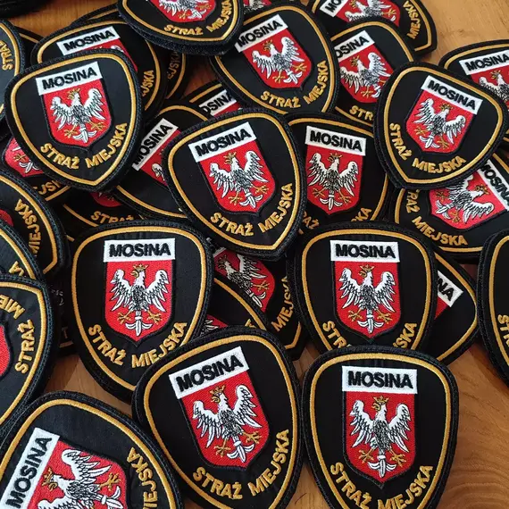 Haftowane naszywki strażackie - personalizowane naszywki na rzep z własnym logo