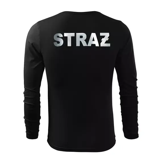 Bawełniana koszulka strażacka zimowa z napisem STRAŻ