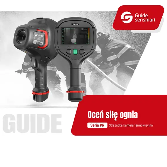 Kamera termowizyjna dwufunkcyjna GUIDE PR610 dla straży pożarnej