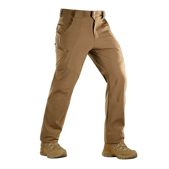 Spodnie piaskowe softshell WINTER dla strażaków - termoizolacyjne
