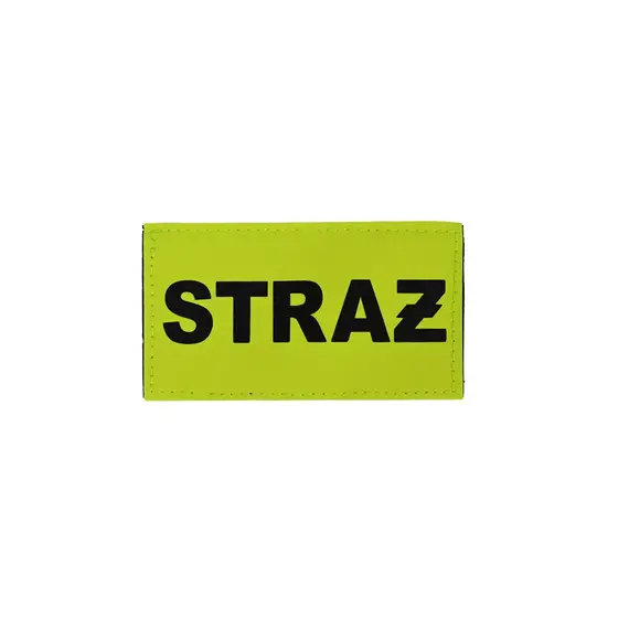 Mała odblaskowa naszywka STRAŻ 9 x 5 cm