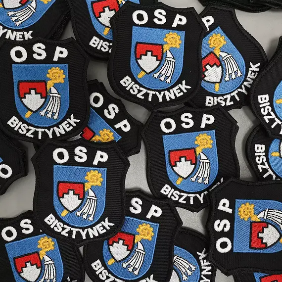 Haftowane naszywki strażackie - personalizowane naszywki na rzep z własnym logo