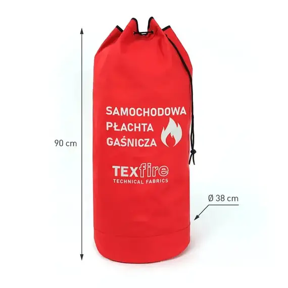 Samochodowa płachta gaśnicza