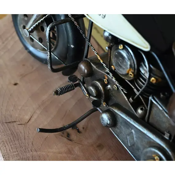 Replika motocykla policyjnego w stylu retro - limitowana edycja, prezent dla policjanta