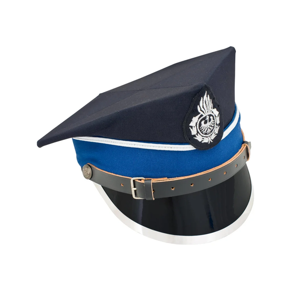 Czapka rogatywka OSP z okuciem i galonem - galowy element umundurowania strażackiego