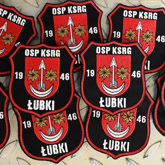Haftowane naszywki strażackie