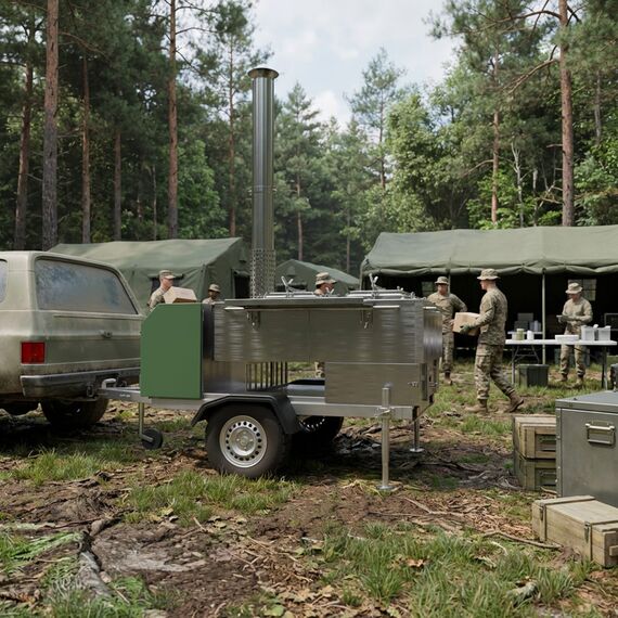 Kuchnia polowa mobilna – kuchnia terenowa dla OSP, gmin, wojska i Ochrony Cywilnej