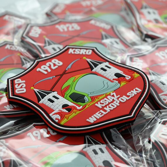Naszywki strażackie PCV - personalizowane z logo jednostki