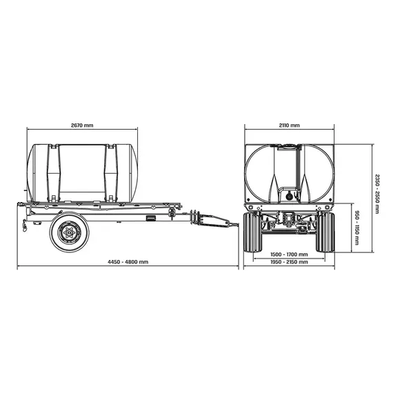 Cysterna do transportu wody pitnej MOBILIS AQUA SLP 6000
