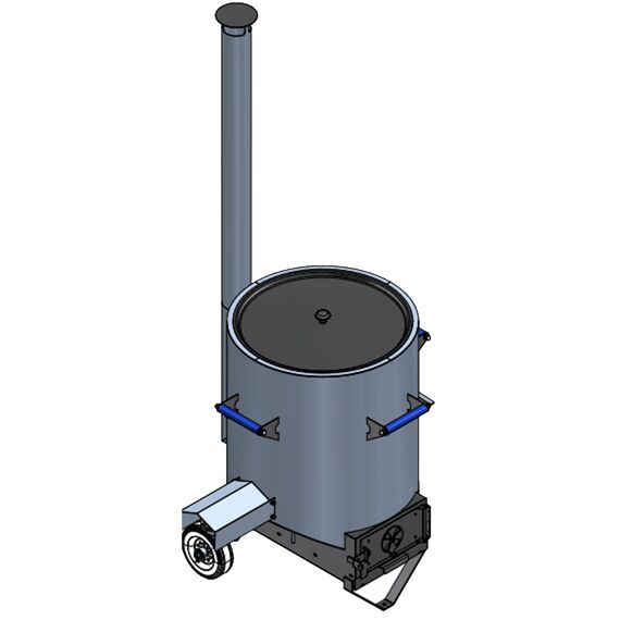 Kocioł polowy 90 litrów fi 600x860/2090 mm zasilany drewnem