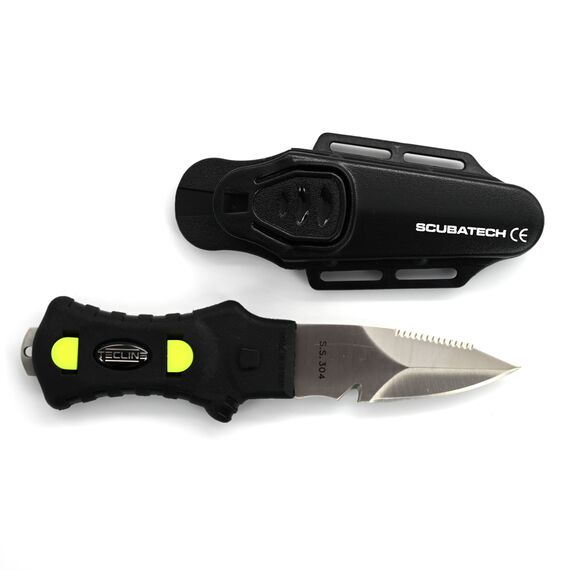 Nóż SCUBATECH Minirazor Alfa - plastikowa kabura