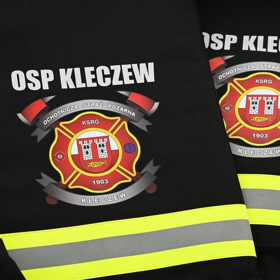 Pokrowiec strażacki na butlę STALOWĄ - szary