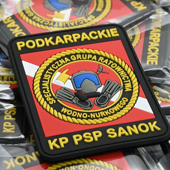 Naszywki strażackie PCV na rzep - personalizowane PSP OSP 3D