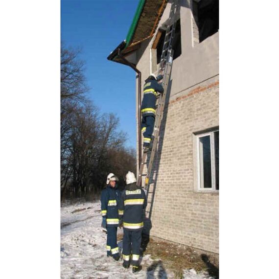 Drabina przenośna ratownicza dwuprzęsłowa typ FIRE TEC 2x18 S