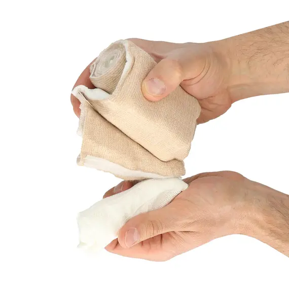 Opatrunek uciskowy z aktywną kompresją i modułem do pakowania ran (wound packing) A.C.T. Bandage™