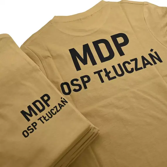 Koszulka strażacka z własnym logo - nadruk OSP, PSP, MDP, DDP