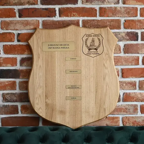 Tablo strażackie pod gwoździe pamiątkowe - personalizowane tablice jubileuszowe OSP, PSP