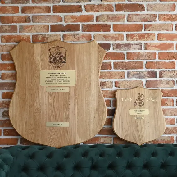 Tablo strażackie pod gwoździe pamiątkowe - personalizowane tablice jubileuszowe OSP, PSP