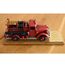 Metalowy wóz straży pożarnej w stylu retro - prezent z personalizacją dla strażaka